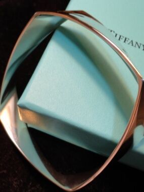Tiffany & Co. Frank Gehry Sterling Silver Torque Bangle Bracelet